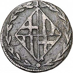 Large Obverse for 1 Cuarto 1813 coin