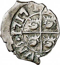 Large Reverse for 1 Dinero de Aragón 1717 coin