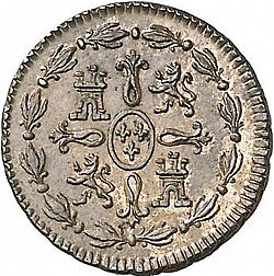 Large Reverse for 1 Maravedí 1772 coin