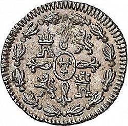 Large Reverse for 1 Maravedí 1788 coin