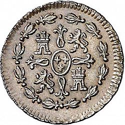 Large Reverse for 1 Maravedí 1793 coin