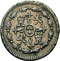 Large Reverse for 1 Maravedí 1799 coin