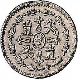 Large Reverse for 1 Maravedí 1802 coin