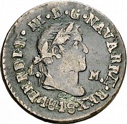 Large Obverse for 1 Maravedí 1819 coin