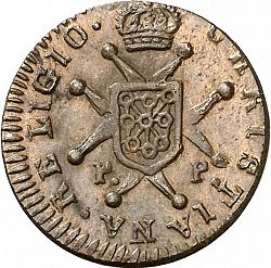 Large Reverse for 1 Maravedí 1826 coin