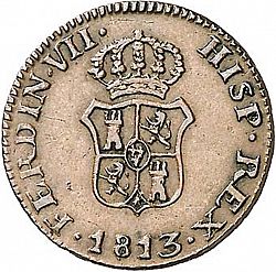 Large Obverse for 1 Ochavo 1813 coin
