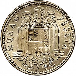 Large Reverse for 1 Peseta 1947 coin