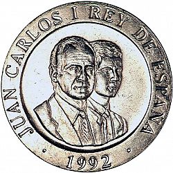 Large Obverse for 200 Pesetas 1992 coin