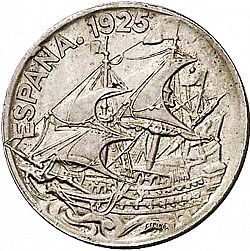 Large Obverse for 25 Céntimos 1925 coin
