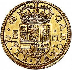 Large Obverse for 2 Escudos 1683 coin