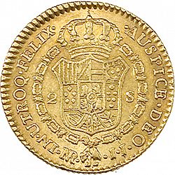 Large Reverse for 2 Escudos 1780 coin