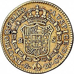 Large Reverse for 2 Escudos 1786 coin