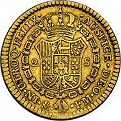 Large Reverse for 2 Escudos 1788 coin
