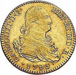 Large Obverse for 2 Escudos 1795 coin