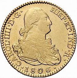 Large Obverse for 2 Escudos 1806 coin