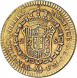 Large Reverse for 2 Escudos 1797 coin
