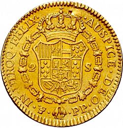 Large Reverse for 2 Escudos 1798 coin