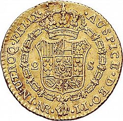 Large Reverse for 2 Escudos 1800 coin