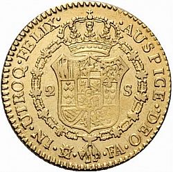 Large Reverse for 2 Escudos 1806 coin