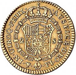 Large Reverse for 2 Escudos 1806 coin
