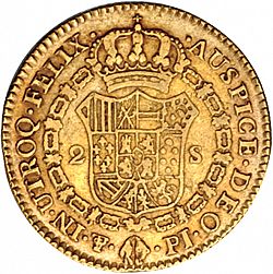 Large Reverse for 2 Escudos 1808 coin