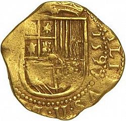 Large Obverse for 2 Escudos 1597 coin