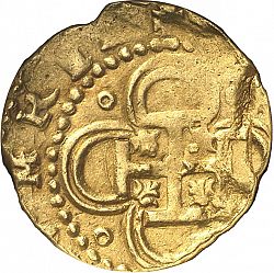 Large Reverse for 2 Escudos 1593 coin