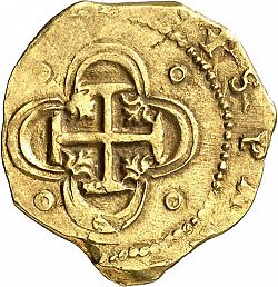 Large Reverse for 2 Escudos 1597 coin
