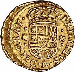 Large Obverse for 2 Escudos 1702 coin