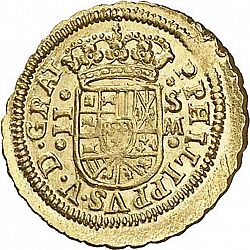 Large Obverse for 2 Escudos 1712 coin
