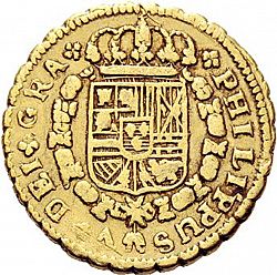 Large Obverse for 2 Escudos 1727 coin