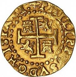 Large Reverse for 2 Escudos 1714 coin