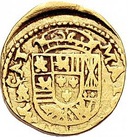 Large Reverse for 2 Escudos 1723 coin