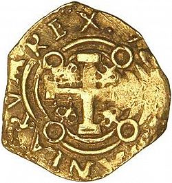 Large Reverse for 2 Escudos 1728 coin