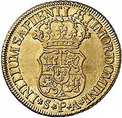 Large Reverse for 2 Escudos 1733 coin