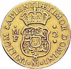Large Reverse for 2 Escudos 1743 coin