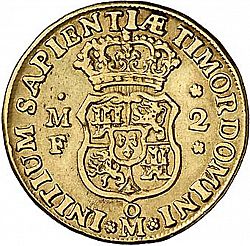 Large Reverse for 2 Escudos 1744 coin