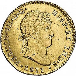 Large Obverse for 2 Escudos 1811 coin