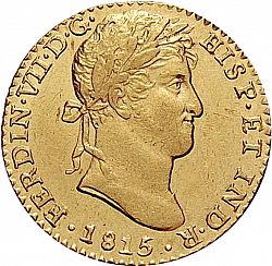 Large Obverse for 2 Escudos 1815 coin