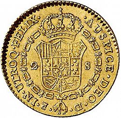 Large Reverse for 2 Escudos 1811 coin