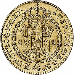 Large Reverse for 2 Escudos 1813 coin