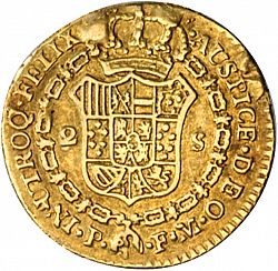 Large Reverse for 2 Escudos 1817 coin
