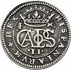 Large Obverse for 2 Reales 1682 coin