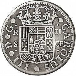 Large Obverse for 2 Reales 1771 coin