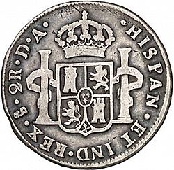Large Reverse for 2 Reales 1781 coin