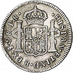 Large Reverse for 2 Reales 1783 coin