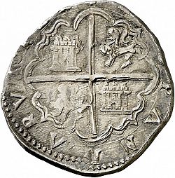 Large Reverse for 2 Reales ND/A coin