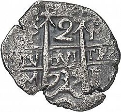 Large Obverse for 2 Reales 1739 coin