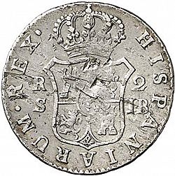 Large Reverse for 2 Reales 1824 coin
