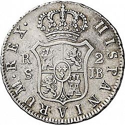 Large Reverse for 2 Reales 1831 coin